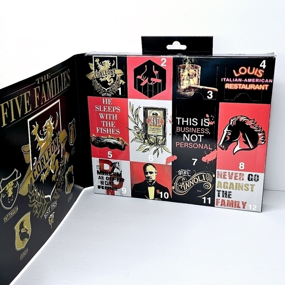 New! The Godfather Men's 12 Days of Socks Crew Socks Gift Pack - Picture 5 of 12